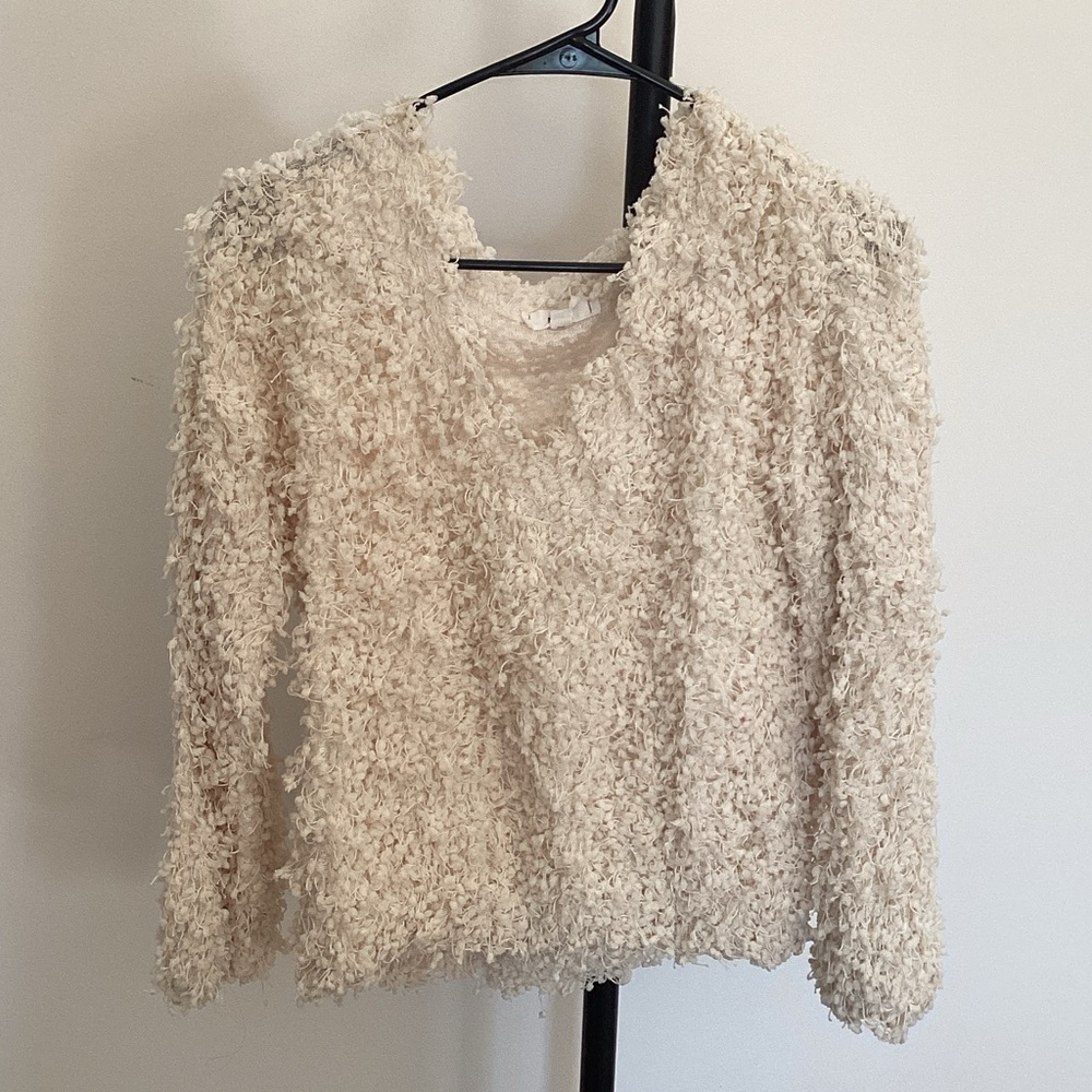 Mine Cream Textured Knit Top